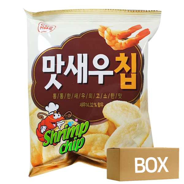 코스모스 맛새우칩 과자 25g x 30봉 1박스