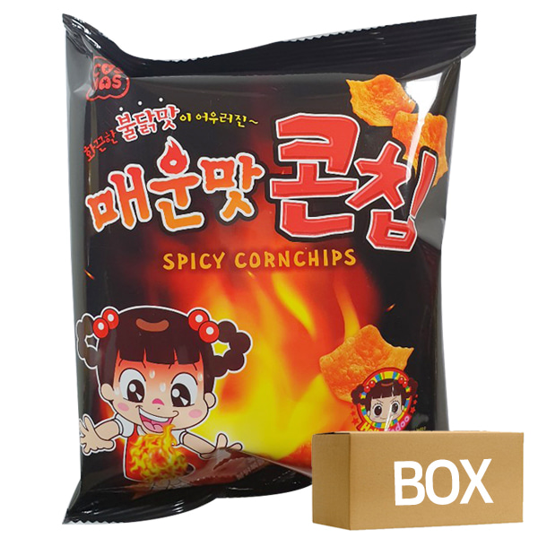 코스모스 매운맛 콘칩 스낵 34g x 30봉 1박스