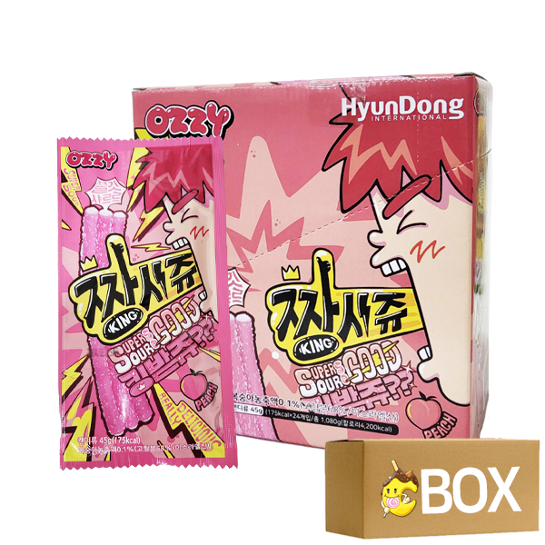 짱시쥬 복숭아맛 45g X 24개입 X 4곽 1박스