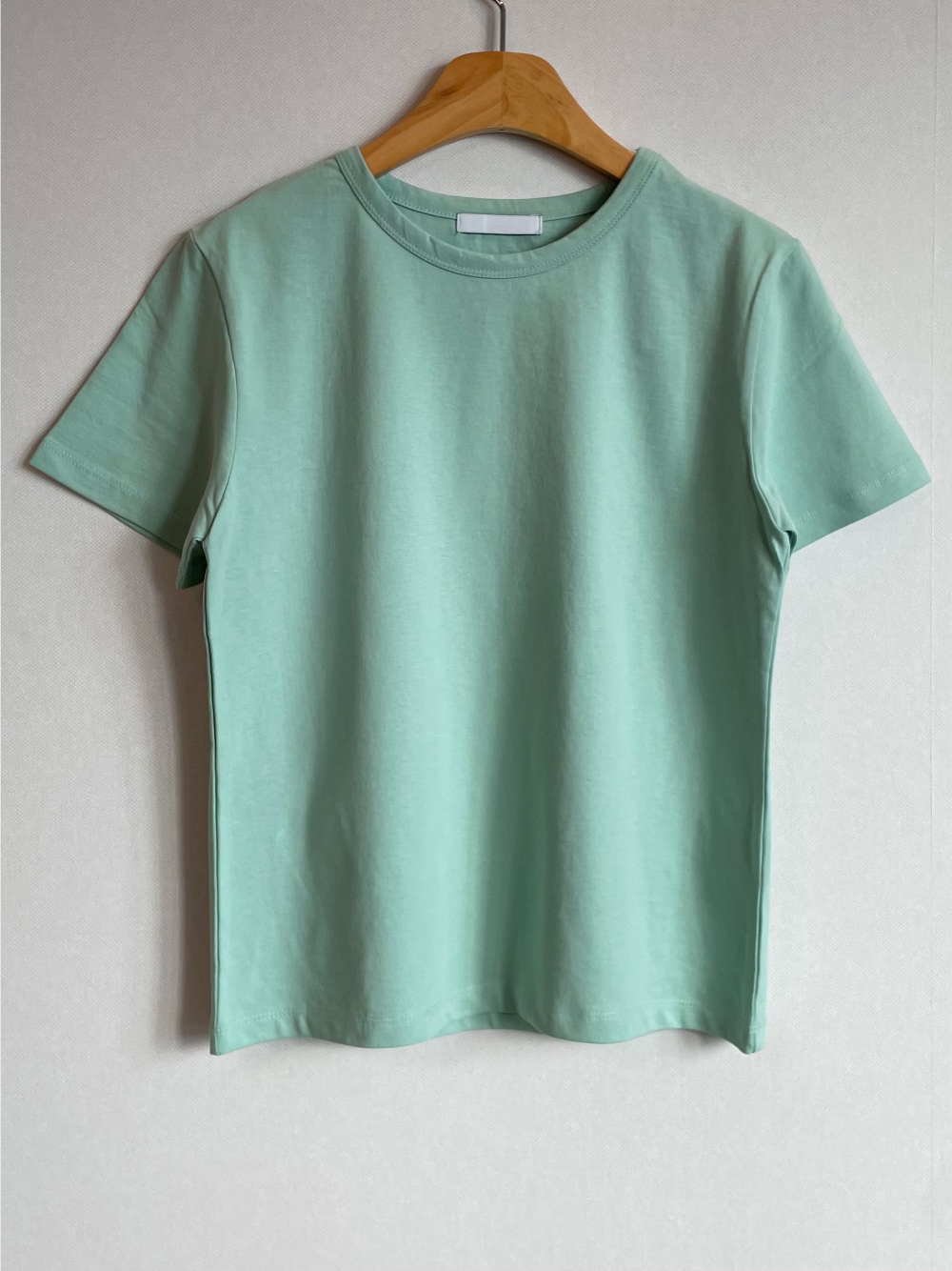 반팔 티셔츠 민트 색상 이미지-S1L14