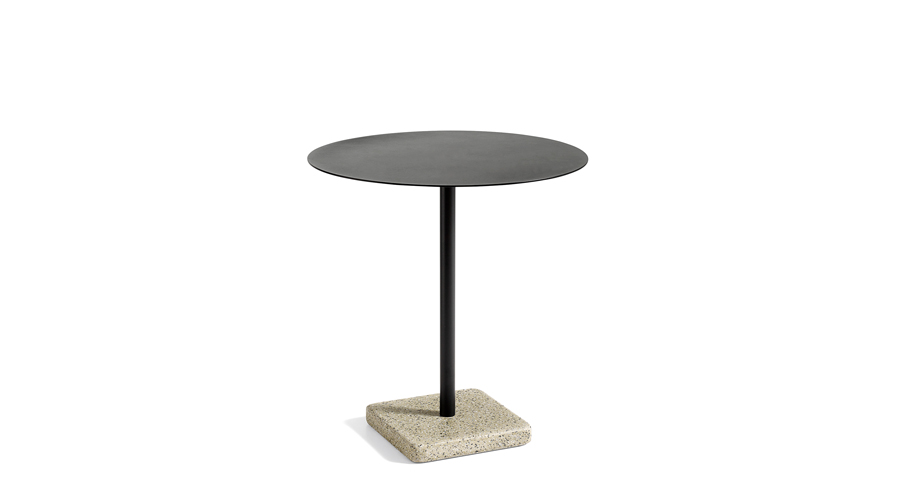 Terrazzo round tableCharcoal top(009116)