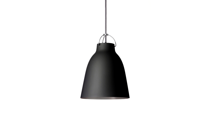 #Caravaggio Matt P2, (Ø25.8 cm)Black, grey cord 3m(14037208)