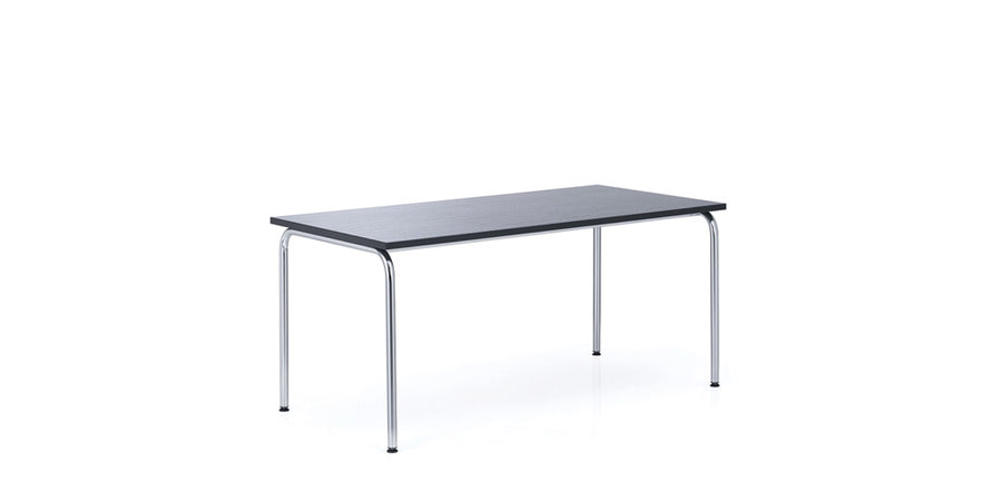 Akiro 426 Table W1600아키로 426 테이블멜라민 블랙/크롬 프레임 (0426)