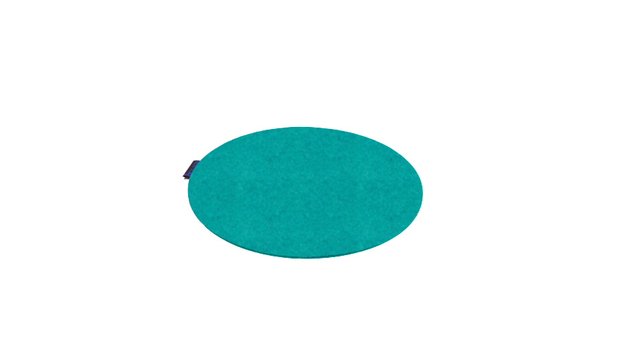 #Coaster Round Ø35 H0.5 Turquoise(300153514)