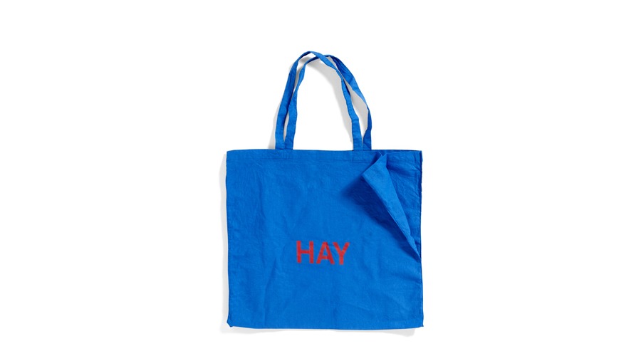 Blue Tote Bag L블루 토트 백 L스카이블루 + 레드 로고 (541128)