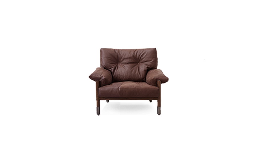 #Sella Armchair셀라 암 체어 Super Leather 7060/Walnut (T135)주문 후 6개월 소요