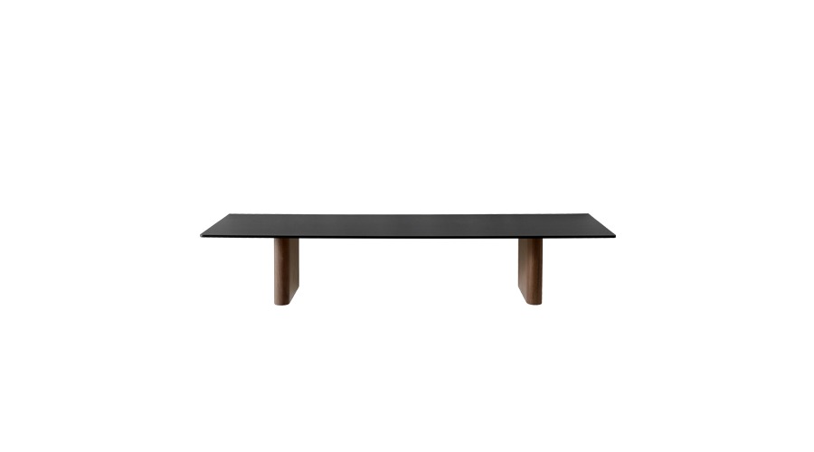 Column Shelf JA2 80*25콜룸 선반 JA2 80*25블랙 아노다이즈드 &amp; 솔리드 월넛(86302002)