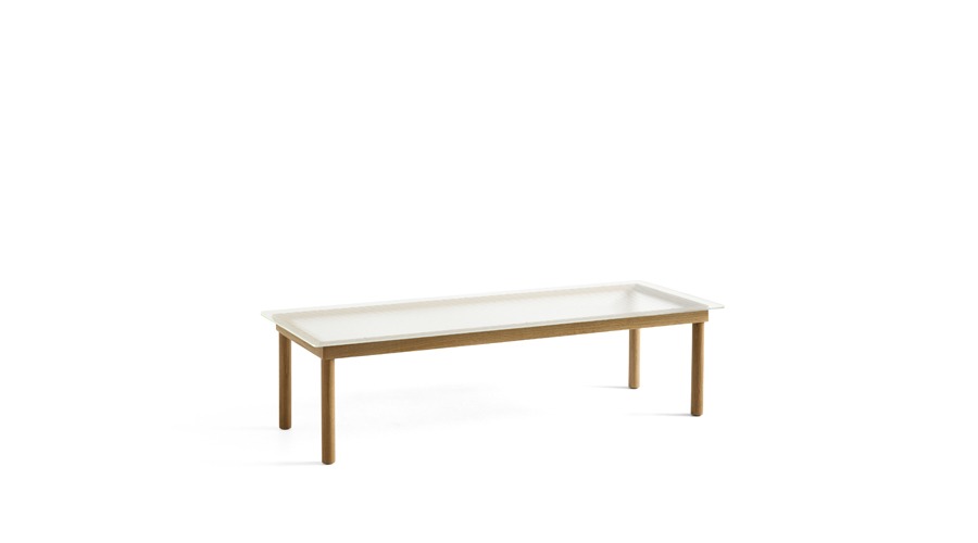 Kofi Table (941785) 코피 테이블Clear Reeded Glass/Water-Based Lacquered Oak주문 후 5개월 소요