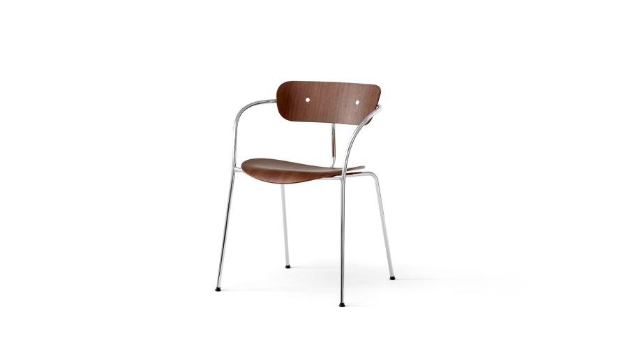 Pavilion Chair AV2파빌리온 체어 AV2 월넛/크롬 (50021196)