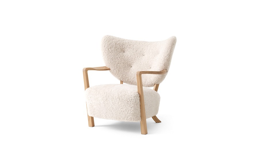 Wulff Lounge Chair ATD2울프 라운지 체어쉽스킨 문라이트 / 오크 (41103204)