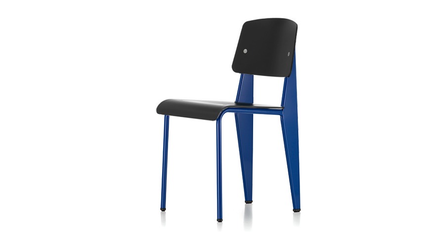 Standard Chair SPDeep Black/Prouvé Bleu Marcoule base스탠다드 체어 SP, 딥블랙/블루 마르쿨(21043600)