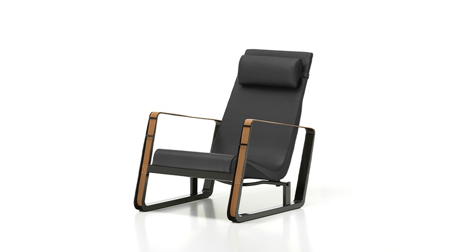 Cite Lounge chair시테 라운지 체어레더 네로/딥 블랙(21043700)