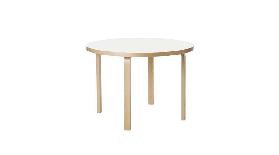 Aalto Table round 91알토 테이블 라운드 Ø 125화이트 HPL/네츄럴 버치(28302182Q)주문 후 4개월 소요