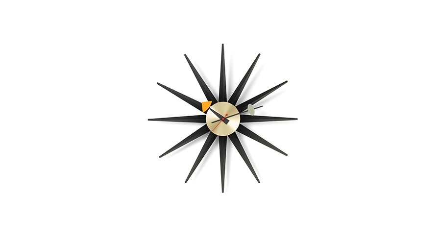 Sunburst Clock George Nelson썬버스트 클락블랙/브라스 (20125305)주문 후 4개월 소요