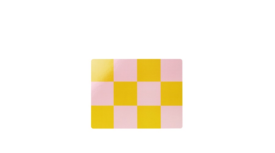 Check Placemat (Set of 2)체크 플레이스매트허니/핑크 (31056)