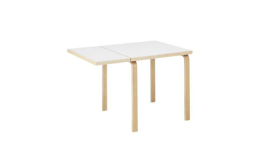 Aalto Table Foldable DL81C알토 폴더블 테이블 79*75화이트 HPL/내츄럴 버치(28306082)7월 중순 입고 예정