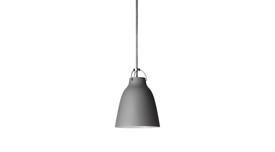 #Caravaggio Matt P1, (Ø16.5 cm)Grey45 (grey), grey cord 3m(14035112)