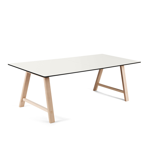 T1 rect.Table 160*88*72.5 White/Oak and White Oil(2-3001A1010207)