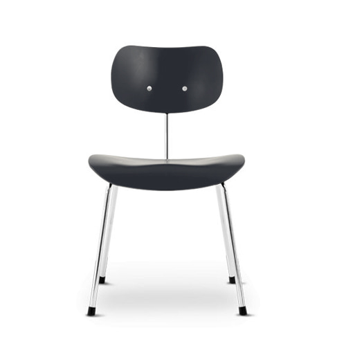 *SE68 Chair (Non-stackable 14299)SE68 체어 논스태커블앤트러사이트 스테인드 (RAL7016)/크롬 프레임