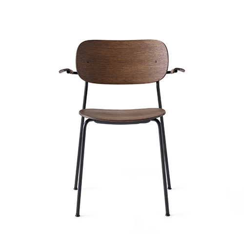 Co Dining Chair w/Arms코 다이닝 암 체어다크 스테인드 오크/블랙 스틸(1165849)