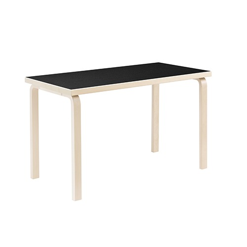 Aalto Table Rect. 80A알토 직사각 테이블 120*60블랙 리노/버치(28300283Q)