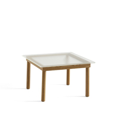 Kofi Table (941703) 코피 테이블Clear Reeded Glass/Water-Based Lacquered Oak주문 후 4개월 소요