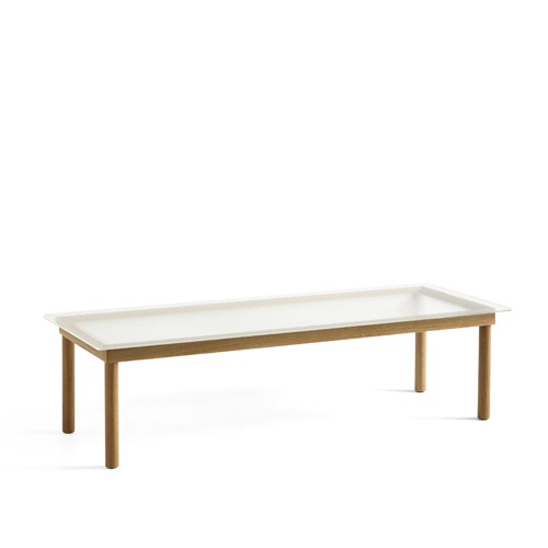 Kofi Table (941785) 코피 테이블Clear Reeded Glass/Water-Based Lacquered Oak주문 후 5개월 소요