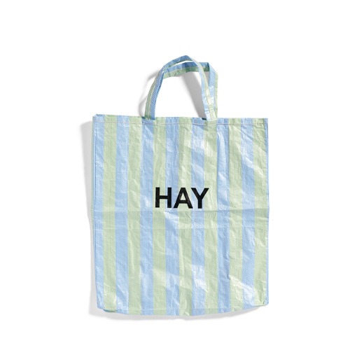 *Recycled Candy Stripe Bag XL리사이클드 캔디 스트라이프 백 XL블루 앤 그린 (508502)
