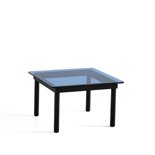 Kofi Table (941719) 코피 테이블Blue Tinted Glass/Black Water-Based Lacquered Oak