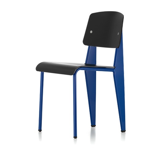 Standard Chair SPDeep Black/Prouvé Bleu Marcoule base스탠다드 체어 SP, 딥블랙/블루 마르쿨(21043600)