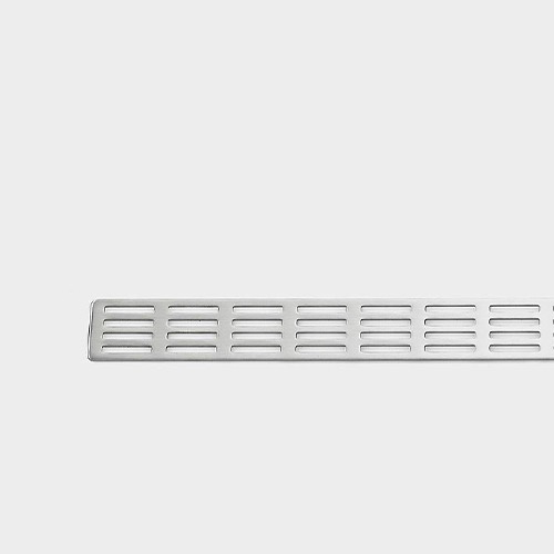 Line DrainClassic Line GratingStripe Brushed Steel (1605.0700)