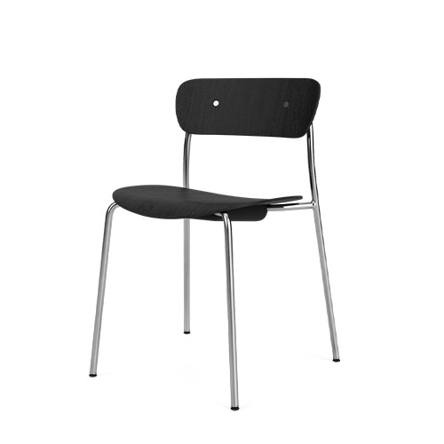 Pavilion Chair AV1파빌리온 체어 AV1 블랙/크롬 (50010193B)