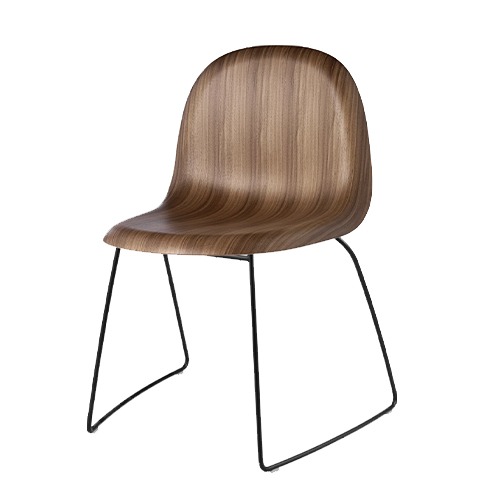 3D Dining Chair 3D 다이닝 체어우드 쉘/슬레지2 base colors(10769, 20203)