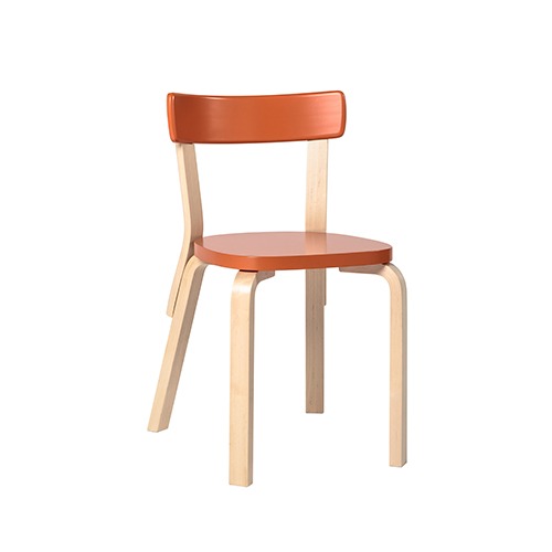 Chair 69체어 69 오렌지 래커드/네츄럴 버치(28100473)