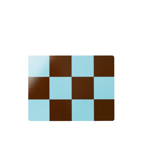 Check Placemat (Set of 2)체크 플레이스매트라이트 블루/초콜렛 (31055)