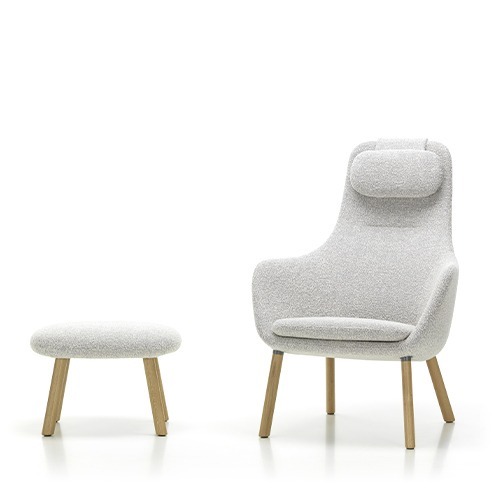 HAL Lounge Chair (w.loose seat cushion)Nubia #Cream-Sierra Grey/Natural Oak할 라운지 체어 그레이/네추럴 오크(44048000)주문 후 5개월 소요