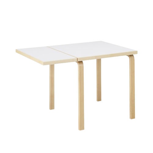Aalto Table Foldable DL81C알토 폴더블 테이블 79*75화이트 HPL/내츄럴 버치(28306082)7월 중순 입고 예정