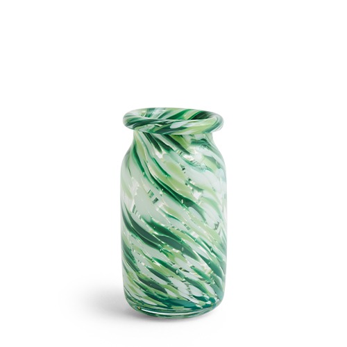 Splash Vase Roll Neck Small스플래쉬 베이스 롤 넥 스몰그린 스월 (AB502-A601-AO56)