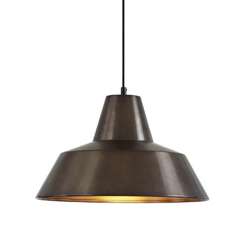 #Workshop Lamp W4, (Ø50cm)weathered copper/copper)