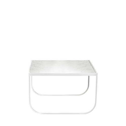 #Tati Sidetable Sq Low 63.5*60.5*40 (0200040215)marble/white