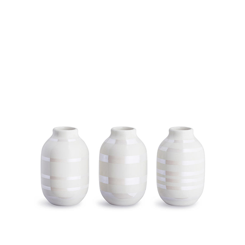 Omaggio Miniature Vase 3-pack  Pearl (691354) 