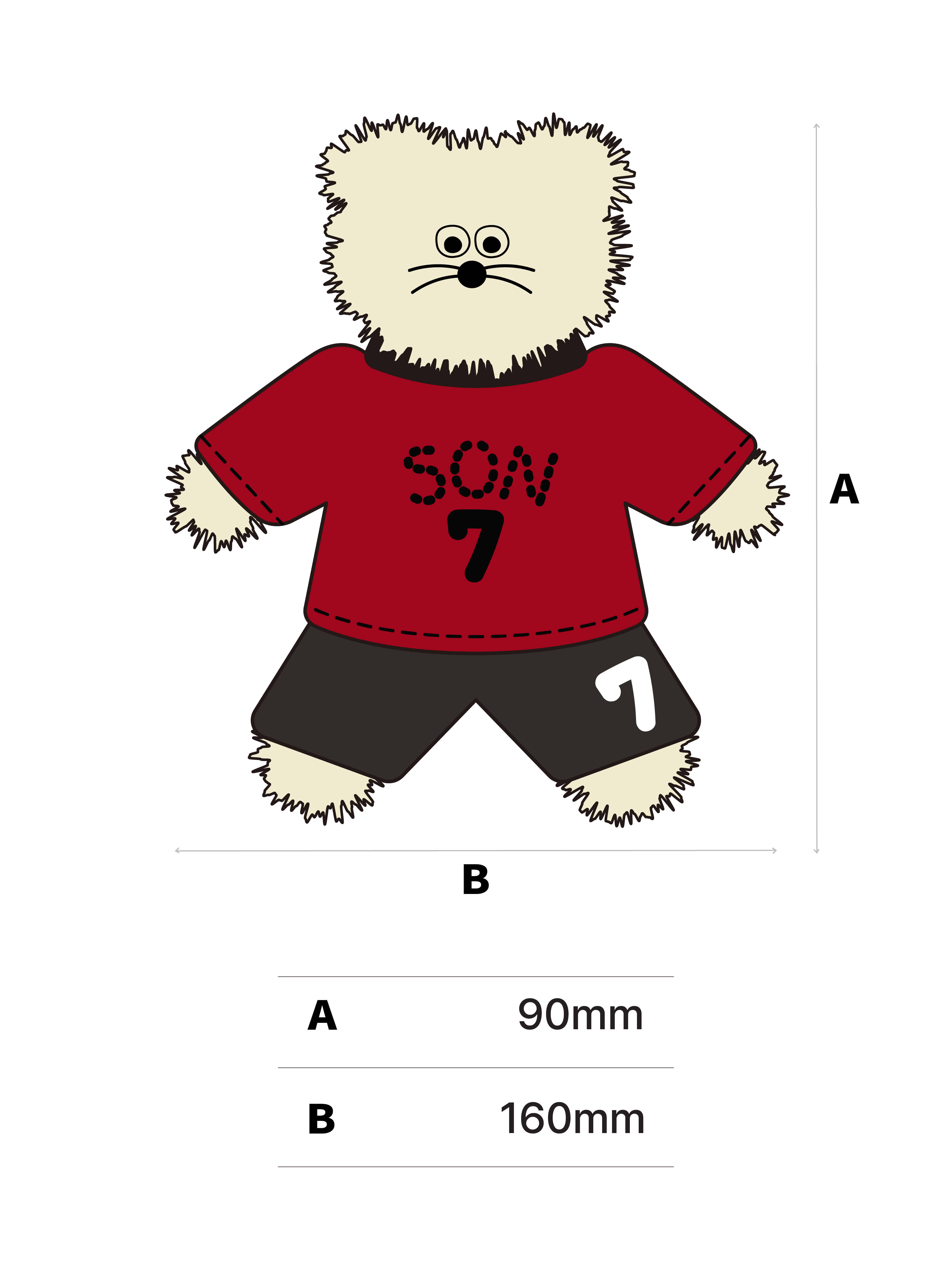 NOS7 x Monamhee Captain Sonhee Doll Keyring | NOS7