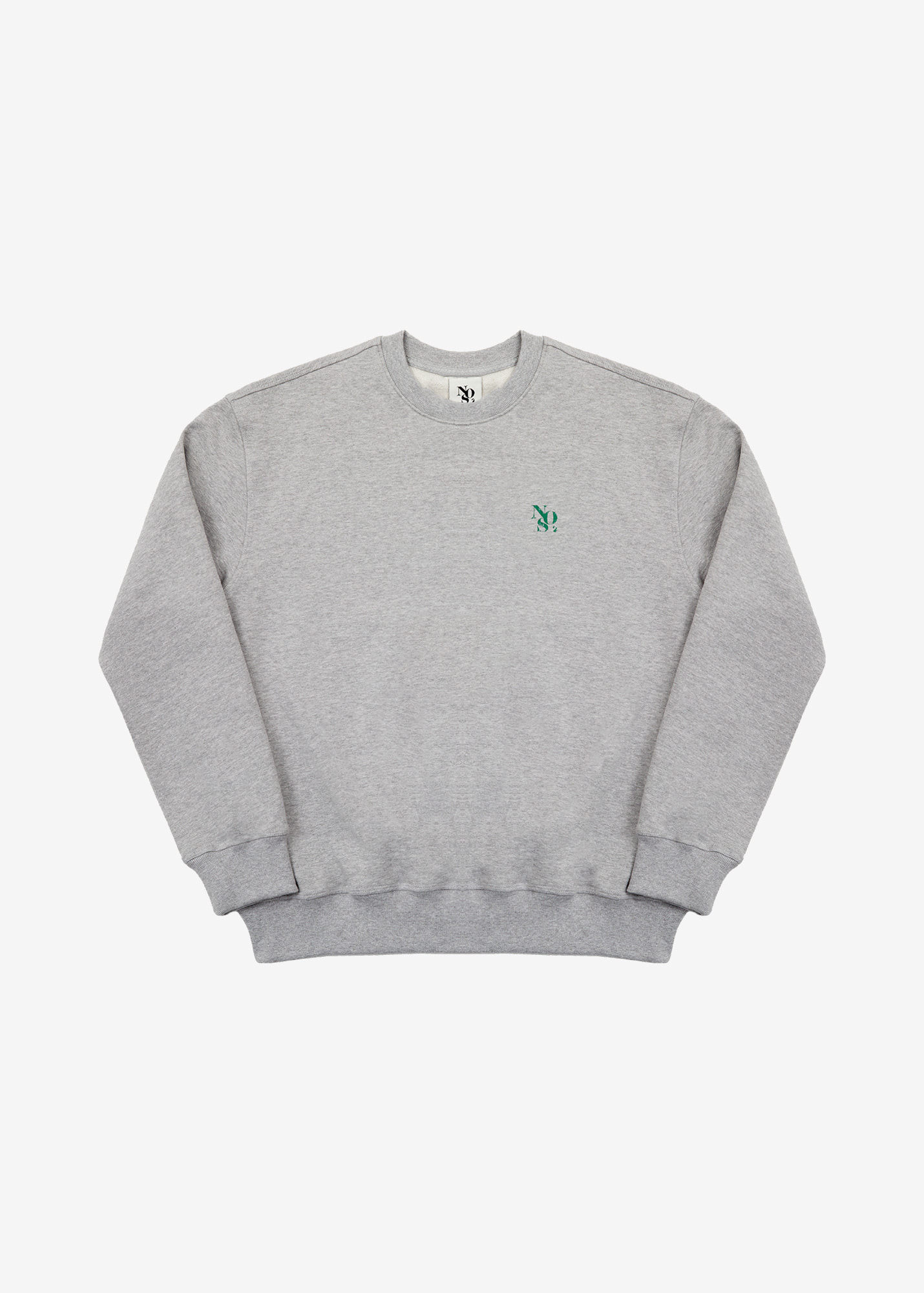 NOS7 Scretch Logo Fleece Sweatshirt - Gray