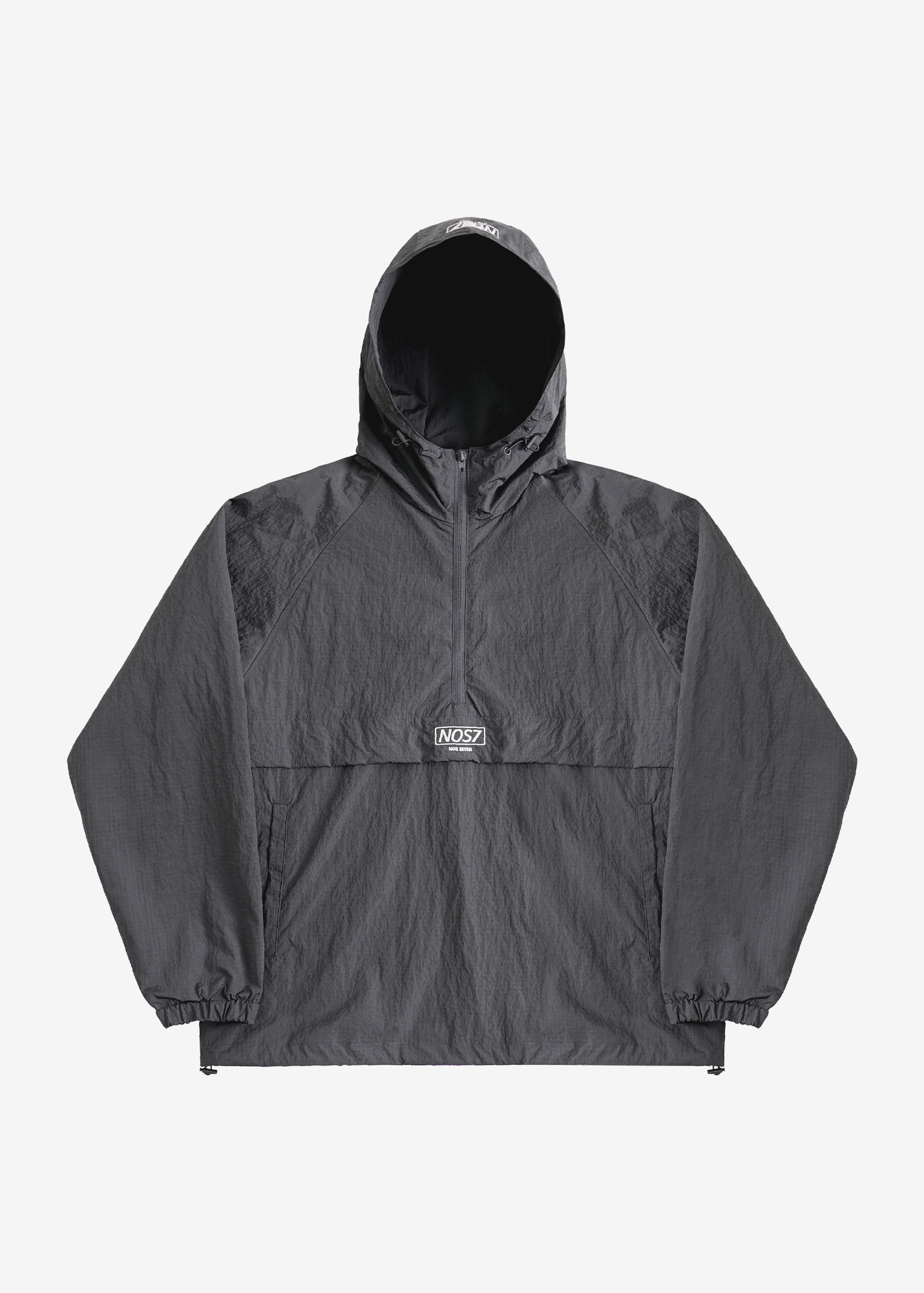 Square Hood Half Open - Charcoal