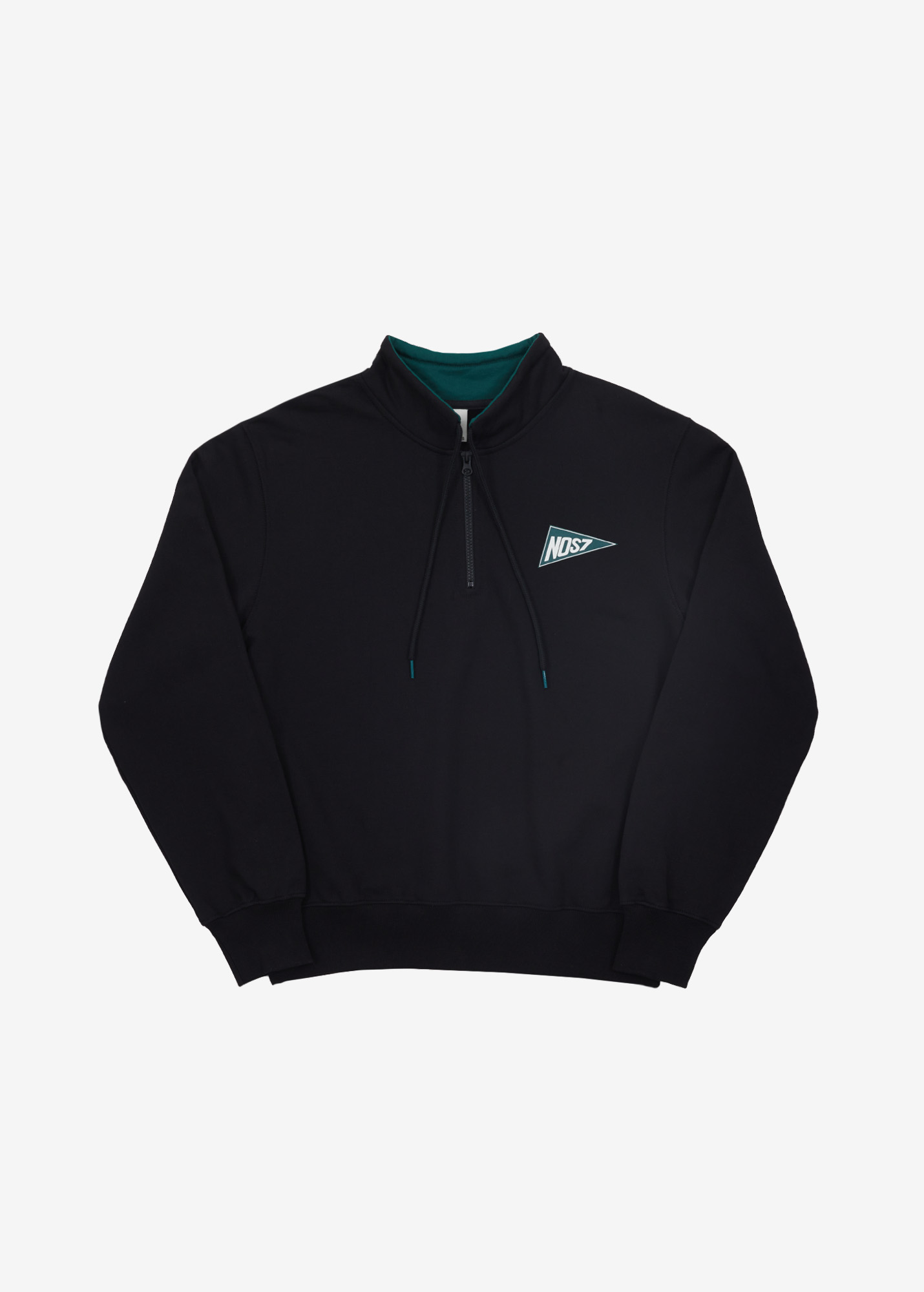 Coloring half zip-up - Black