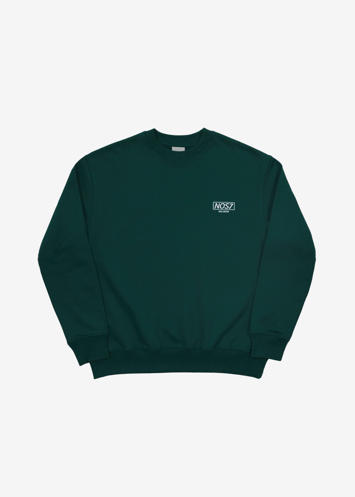 Square Embroidered Sweatshirt - Green