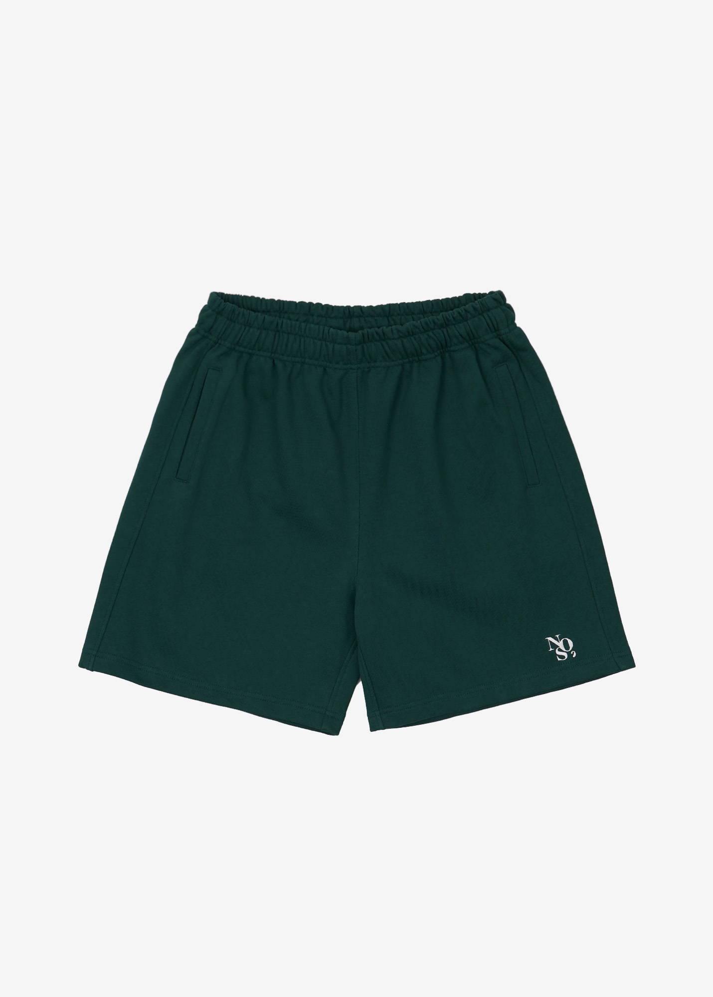 Main Logo Embroidered Shorts - Green