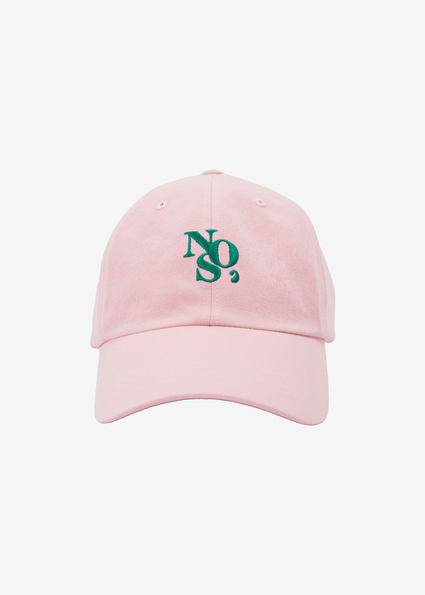 Ball Cap - Pink (Green Embroidery)