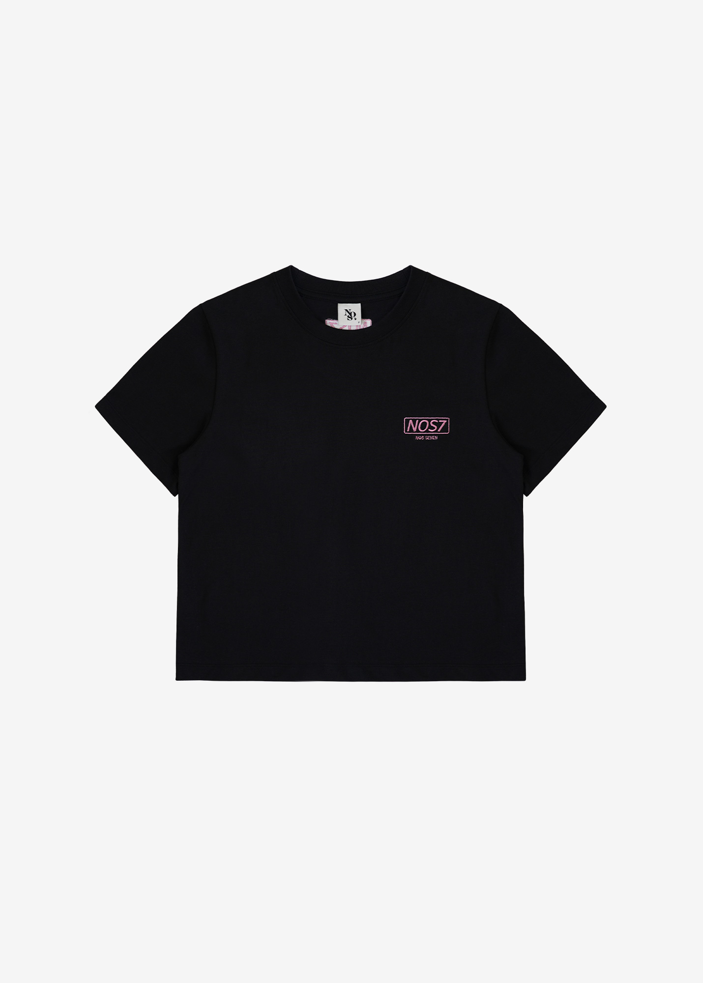 Square Crop T-Shirt - Black