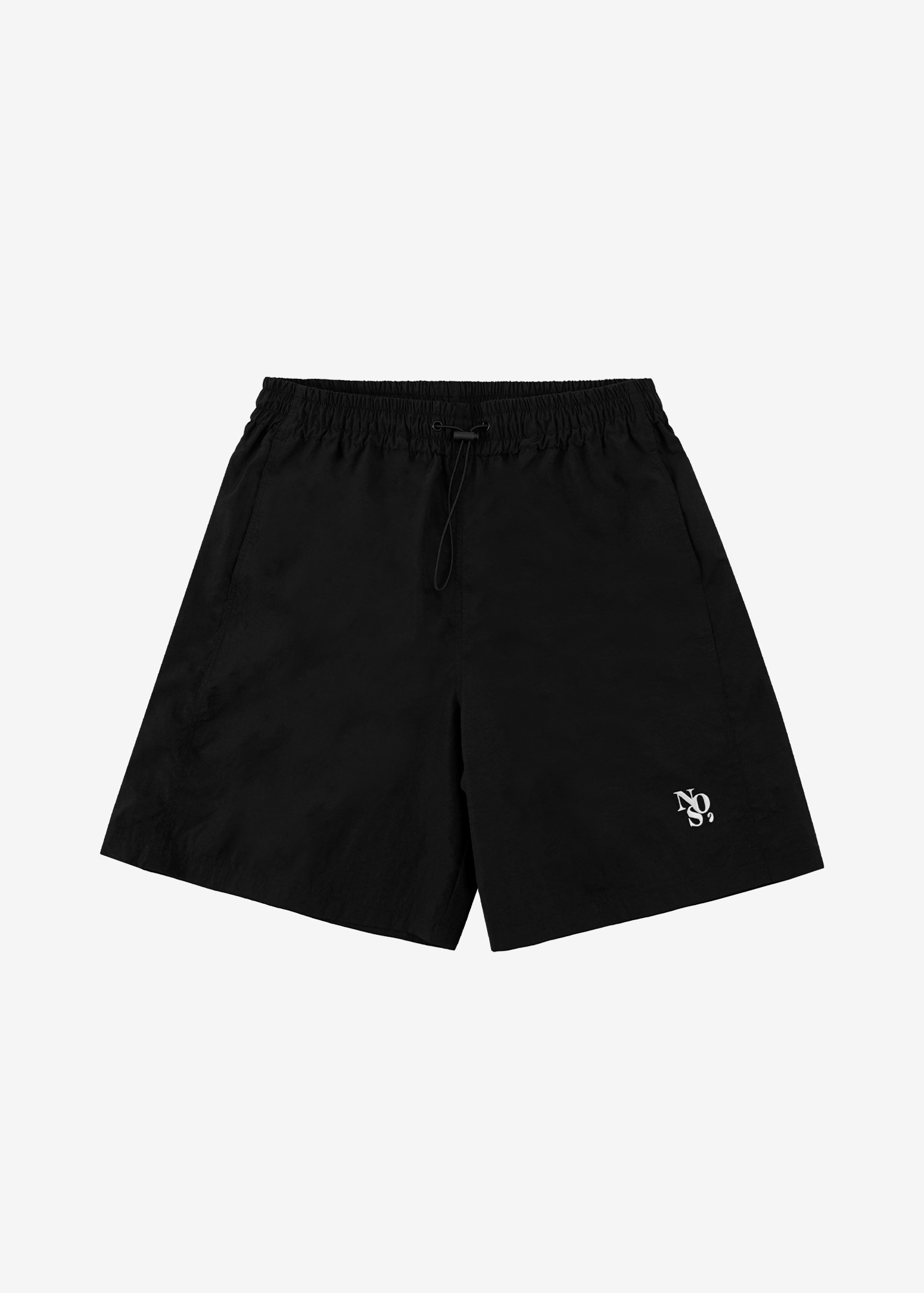 Main Logo Nylon Shorts - Black